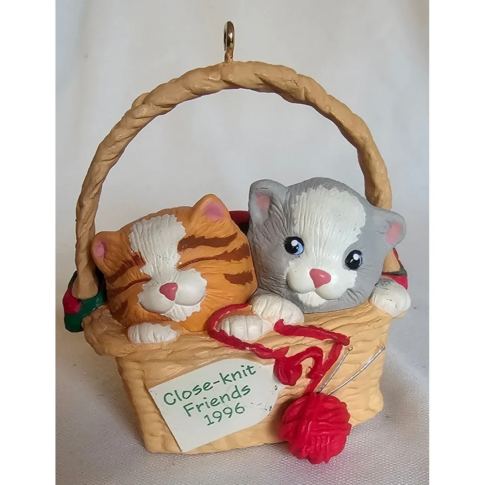 VTG Hallmark Ornament 1996 Close-knit Friends Kittens Katrina Bricker